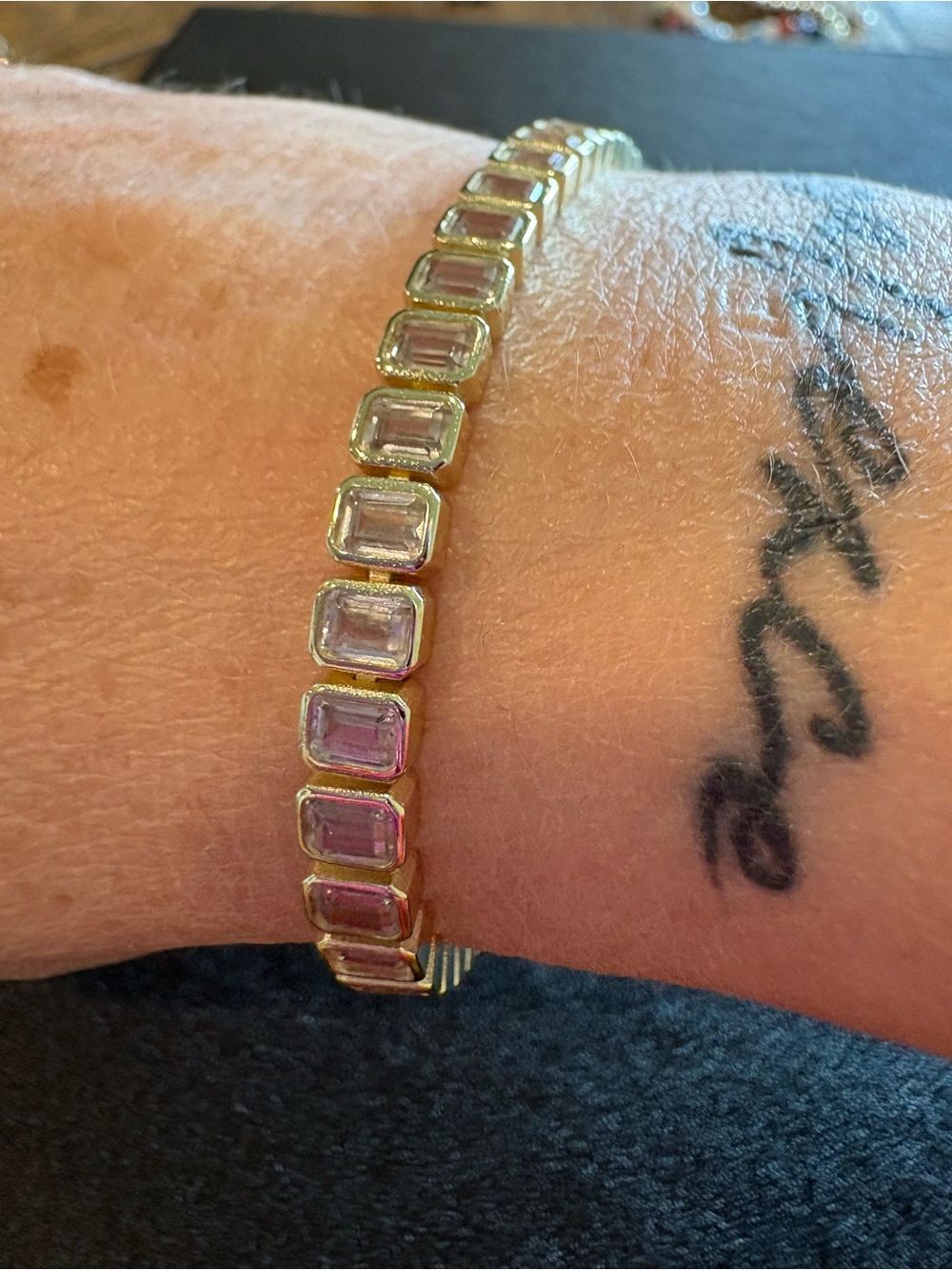 Gold-Tone Cubic Zirconia Tennis Bracelet - Women Jewelry